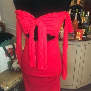 Tie in the front dress